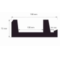 Stuckleisten Wand LED, LED Stuckleiste - 12 Meter OL-45 Grau